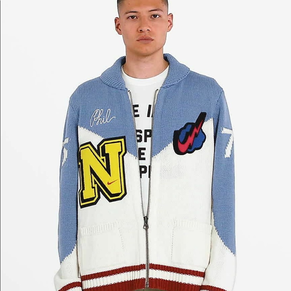 NWTOrigBox Phil Knight NIKE Pro Club Varsity Men L